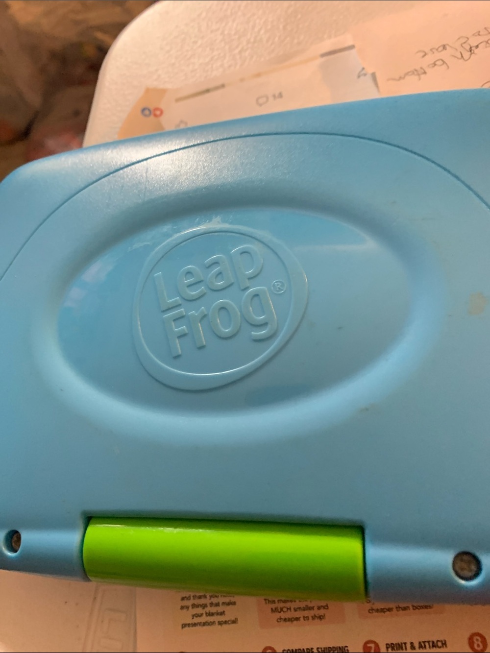 LeapFrog Blue Kids 2-1 Laptop Toy Plays 4-Modes